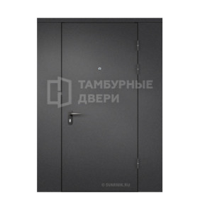 Дверь тамбурная глухая с перегородкой порошок — скелет ТД-45